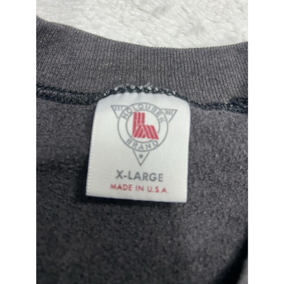 Vintage 90's Gray Nature Wolf Graphic Crewneck Sweatshirt Men's Size XL - Picture 4 of 9